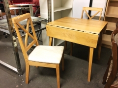 Klaffbord + 2st stolar